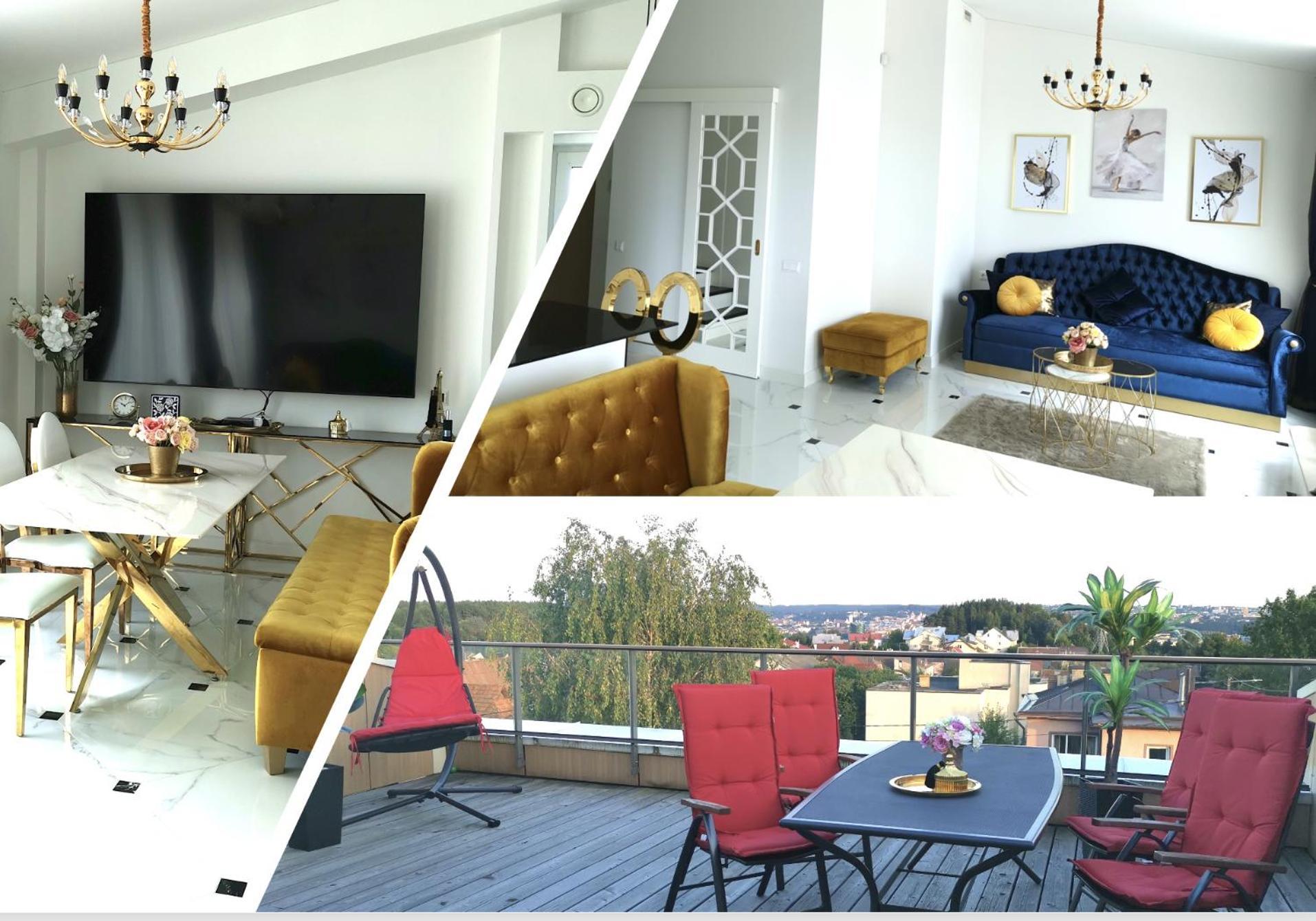 Luxury Penthouse With Large Terrace & Panoramic Old Town View VNO Exterior foto